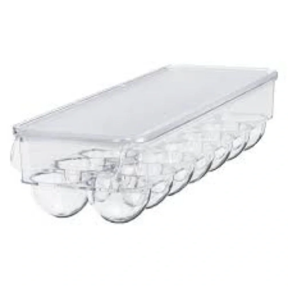 NEW IN PACKAGING Croton Transparent  Egg Tray 4.5 x 14.7 x 3.0 in hold 14 eggs
